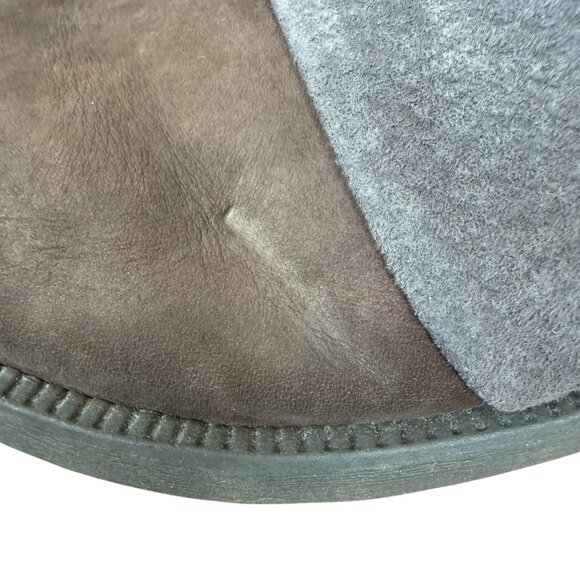 Earth Origins Phoenix leather and suede ankle boot gray brown black size 6 1/2 M - Picture 12 of 12